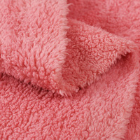 Tissu polaire bouclé Sherpa en laine super doux et anti-boulochage, idéal pour manteaux d'hiver - Vente en gros 2026