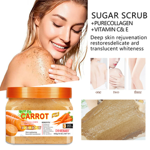 Productos para el cuidado de la piel Nature Organic Whitening Turmeric Body Scrub Etiqueta privada <span class=keywords><strong>Exfoliante</strong></span> Blanqueador Manteca de karité Azúcar <span class=keywords><strong>Exfoliante</strong></span> corporal - Product Image 4