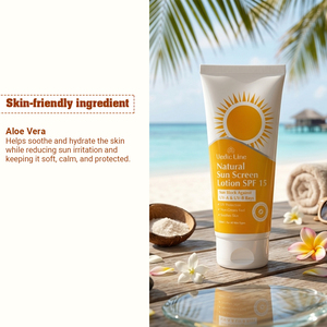 โลชั่นกันแดดคุณภาพพรีเมียม SPF 15 สำหรับใช้ทุกวัน ปกป้องผิวจากแสงแดดและบำรุงผิวชุ่มชื้น ราคาขายส่ง - Product Image 3