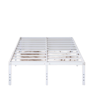 Tiếng ồn-miễn phí California Vua Kích thước kim loại nền tảng khung giường với lưu trữ tối đa dễ dàng lắp ráp không có hộp mùa xuân GỖ NỘI THẤT PHÒNG NGỦ - Product Image 1