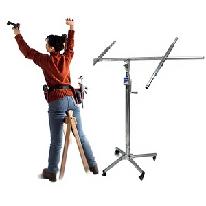 Elevadores de Techo Multiusos para Trabajos en Madera, Soporte de Placa de Yeso con Manivela, Herramienta de Instalación de Placas de Acero Inoxidable <span class=keywords><strong>Etex</strong></span> - Product Image 1