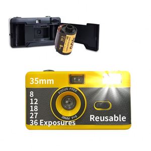 Yellow Custom Disposable <b>Camera</b> Retro with <b>Flash</b> 2026 Promotion in China for Travel - Product Image 1