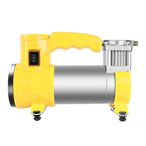 Twin Cylinder Electric <b>Tire</b> Inflator 150PSI 12V LED Display Fast <b>Inflate</b> For Car Use Yellow - Product Image 1