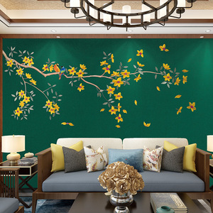 Tela Decorativa Bordada Ke Hong Golden Emperor, 118/120cm, Estilo Chino Moderno, Fondo para Sofá y TV, Lujo Ligero, Exportación - Product Image 3