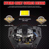 Lentille de projecteur Bi LED 150W 3.0 pouces pour phares Hella 3R 6000K Auto H4 H7 9005 9006 HB3 HB4 LED Kits de rénovation lumière de voiture 12V