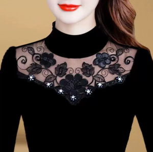 Dames Tops Herfst/Winter Lange Mouw Dames Kanten <span class=keywords><strong>Blouse</strong></span> - Product Image 2