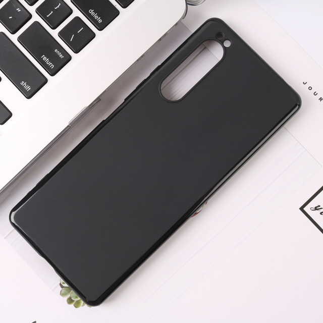 Soft TPU Silicone Phone Case for Sony Xperia 10 IV PDX-225 1II 5 III XZ4 Compact Black Matte Rubber Protection Back Cover