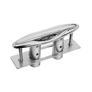 5"/6"/8"/10" 316 Stainless Steel Retractable Boat <strong>Cleat</strong> Heavy Duty Flush Mount Deck <strong>Cleats</strong> with Backing <strong>Plate</strong> and Lock Nuts - Product Image 6