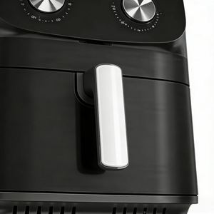 Friteuse à air numérique 2026 avec écran, boîtier en acier inoxydable, grande capacité 9L 10.5L, commande manuelle et poignée, pour la maison - Product Image 4
