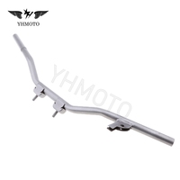Pièces de moto tout-terrain Dirt Pit Bike, guidon de direction en fer argenté, guidon de poignée, barre de main pour Yamaha PW50 PEEWEE PW 50