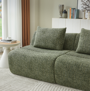 Oversized 3 Seater Convertible Sofa Set with Chenille Fabric No Assembly <b>Space</b>-<b>Saving</b> Apartment Sofa <b>Bed</b> for Living Room - Product Image 5