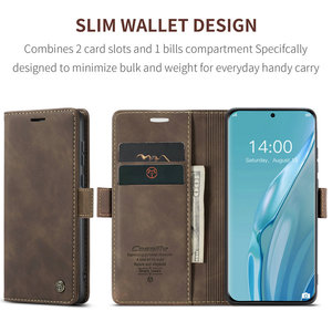 Personnalisable pour CaseMe pour Huawei P60 Art P50 P40 P30 P20 Pro Crazy Horse Portefeuille en cuir lisse Flip Cover Sac pour téléphone portable - Product Image 5