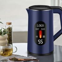 Bouilloire électrique automatique en acier inoxydable pour la maison, capacité de 3,0 L, contrôle de la température, alimentation USB, isolation thermique