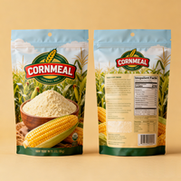 Sachets Doypack Personnalisés en Mylar pour Aliments, Matériau de Qualité Alimentaire, Emballage Scellé en Plastique, Sac pour Farine de Maïs