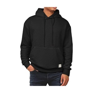Sweat-shirt à capuche uni |   Sweat à capuche en polaire douce polyester/coton, anti-rétrécissement, respirant, coupe-vent, motif uni - Product Image 4