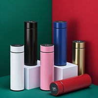 Bouteille isotherme portable pour café et thé avec filtre, souvenirs de mariage, tasses personnalisées, affichage intelligent de la température, gourde isotherme sous vide