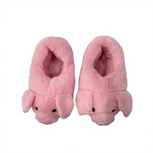 시노민트 도매 겨울 플러시 동물 장난감 슬리퍼 털 안감 미끄럼 방지 발가락 가리개 실내화 여성용 - Product Image 5