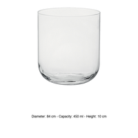 Vaso Sublime DOF de 45 cl, Luigi Bormioli, altura 10 cm, diámetro 8.4 cm