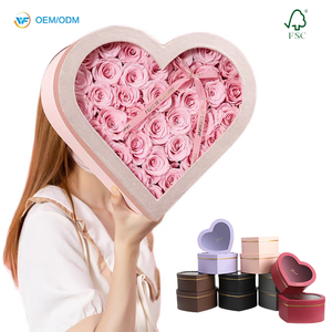 Recyclage écologique I love You Mom Floral Heart Boxes Flower Mom Box Boîte de cadeaux pour la fête des mères Coffret pour fleurs - Product Image 1
