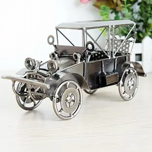 Wholesale Iron Craft Vintage Diecast Car Model Vehicles Model Home Decoration Toy Car