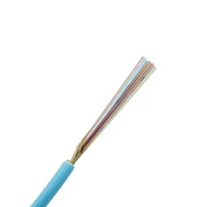 GJFV Indoor FTTH Cables Mini Single Mode G652D Fiber Optic Cable GJFV 2 4 6 8 12 24 Core Fiber Optic Cable