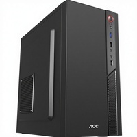 Personnalisation d'usine, nouveau boîtier d'ordinateur de bureau vide, compatible avec les cartes mères Matx/Itx, USB30 frontal, Chrome OS, noir, SPCC