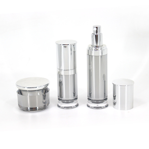 Bouteilles en plastique personnalisées électro-plaquées <span class=keywords><strong>argent</strong></span> pour sérum, crème essentielle, huile, lotion hydratante, 1 oz, 2 oz, 4 oz, 30 ml, 50 ml, 120 ml - Product Image 5