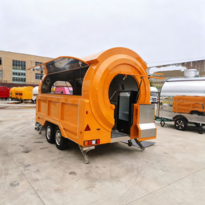 Remorque multifonctionnelle à 4 roues pour la vente de glaces et de snacks, comptoir en acier inoxydable avec conservation de la chaleur pour la vente ambulante - Product Image 5