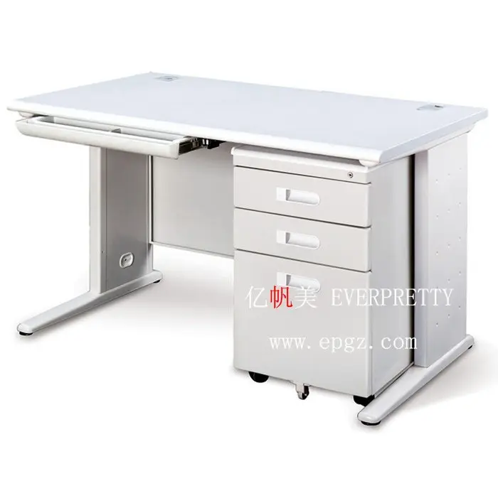EVERPRETTY Factory Price Modern Office Furniture Workstation Working Desk Office Computer Table with Cabinet
