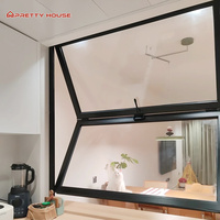 Fenêtre pliante verticale en aluminium avec verre trempé accordéon insonorisé pour balcon, cuisine, hôtel, café, magasins