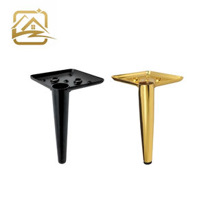 Fabricantes de patas de sofá modernas, sólidas, de 13cm/15cm, patas de sofá de metal con tubo dorado, patas de hierro para muebles, económicas, para sofá cama y armario. - Product Image 1