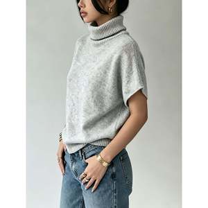 Drop Shoulder Relaxed Knit Vest Multicolor S Women's Fashion <b>Top</b> - Product Image 4
