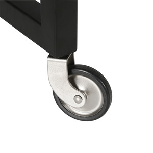 HMS acciaio nero e vetro rotolamento Bar carrello bevande Set di servizio - Product Image 5