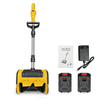 Pelle à neige sans fil 21V, souffleuse électrique 1800W, 12,5 pouces avec manche télescopique, design pliable pour allée, chemin, patio