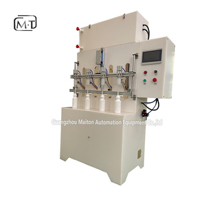 Machine <span class=keywords><strong>de</strong></span> remplissage par gravité semi-automatique à 2 têtes 4 têtes pour nettoyeur <span class=keywords><strong>de</strong></span> toilettes - Product Image 2