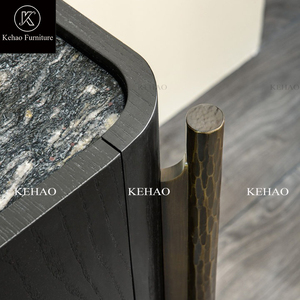 Meuble <span class=keywords><strong>TV</strong></span> moderne personnalisé d'usine Support <span class=keywords><strong>TV</strong></span> en bois Designs Casier en acier inoxydable de salon vintage noir - Product Image 5