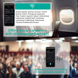 VORMOR Z6 <span class=keywords><strong>en</strong></span> ligne hors ligne WIFI personnalisé Machine de traduction intelligente Portable Voice AI Global Language Translator for Work Travel - Product Image 4