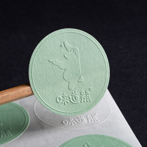 Etichette Adesive Personalizzate con Logo in Rilievo, Texture Concavo-Convessa, Vari Colori, Confezione di Lusso per Profumi e Candele - Product Image 2