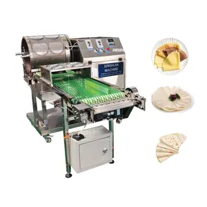 Commerciële Samosa Gebak Geroosterde Eend Cake Injera Lumpia Lente Roll Wrapper Sheet Automatische Crêpe Maken Machine Prijs