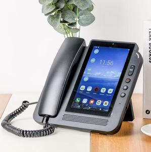 Téléphone <span class=keywords><strong>fixe</strong></span> sans fil intelligent Android pour entreprise avec grand écran de 7 pouces, appels vidéo en réseau <span class=keywords><strong>Bluetooth</strong></span>, téléphone de bureau avec carte SIM - Product Image 1