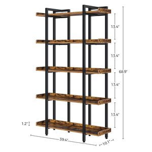 Bán buôn bằng gỗ 5 tầng kệ sách, công nghiệp kệ sách, lớn tủ sách và kệ sách với Mở Kệ, gỗ mở hiển thị kệ - Product Image 3