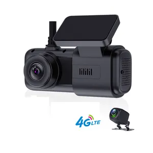 2K + 1080P Ống kính kép Mini 4G xe Dashcam với phát trực tiếp phù hợp với 9-36V và hai cách giao tiếp phù hợp với nền tảng cmsv6