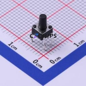 TS4570CJ Tactile <b>Switch</b> Through hole Component (THT)-4P,4.5x4.5mm <b>Switch</b> Single Pole Single Throw Round Button 2.5N Through Hole - Product Image 1