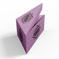 Boîte à pizza triangulaire personnalisée avec couvercle rabattable, en carton alimentaire, impression de logo personnalisée, emballage à emporter pour pizza