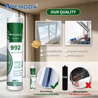 Sellador de Silicona Antihongos 992, Sellador para Ventanas y Puertas, Inodoro, Curado Neutro, Sellador de Silicona Sanitario