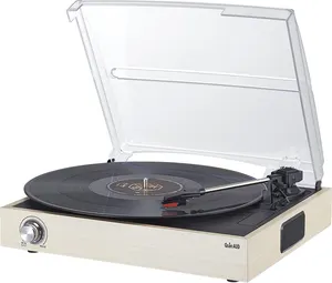 Altavoz estéreo en miniatura, reproductor de discos de Cd, caja de sonido Vintage, gramófono