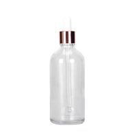 Vente en gros de flacons compte-gouttes en verre pour huiles essentielles de 5 ml à 100 ml avec couvercle en bambou, compte-gouttes doré, impression sérigraphique, couleur personnalisée