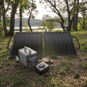 Estación de energía portátil de <span class=keywords><strong>5000W</strong></span>, cinturón de onda sinusoidal pura LiFePO4, paneles <span class=keywords><strong>solares</strong></span> opcionales de 40W/60W para acampar al aire libre RV - Product Image 1