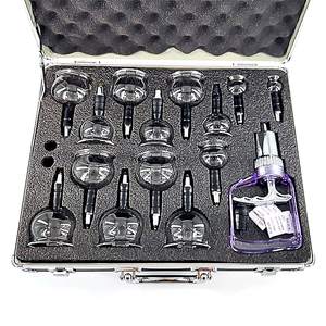 14pcs Set Grosir Alat Bekam Kaca Panjang Mulut Model Hajima Set Bekam Vakum - Product Image 2