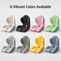 Coussin de siège ergonomique en mousse à mémoire de forme et support dorsal pour soulager le coccyx et le bas du dos